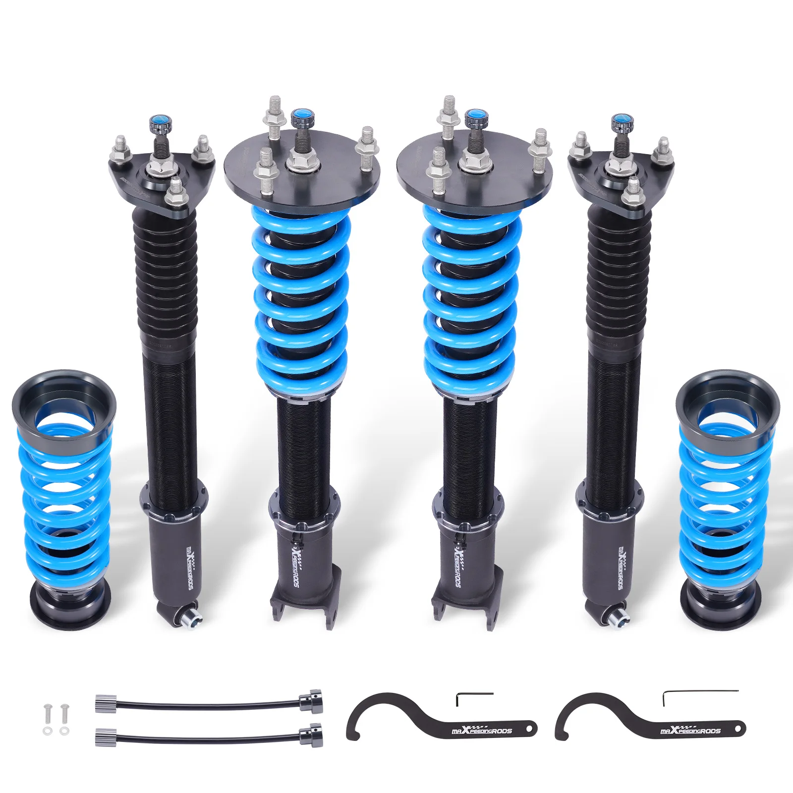 MaXpeedingrods Front & Rear Coilover Air Suspension Spring Shock Absorber for Lexus GS200t/GS300/GS350/GS450h RWD 2013-2018