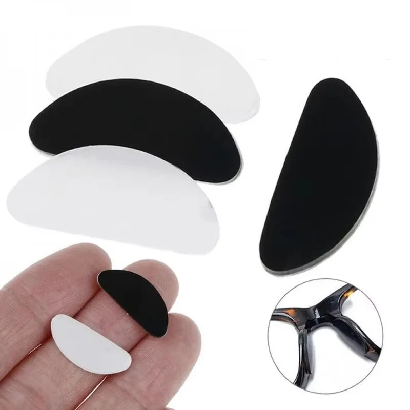 10-30Pcs Silicone Non-Slip Nose Pads D-Shaped Glasses Nose Support Long Lasting Eyeglasses Nasal Holder Eyewear Accessories