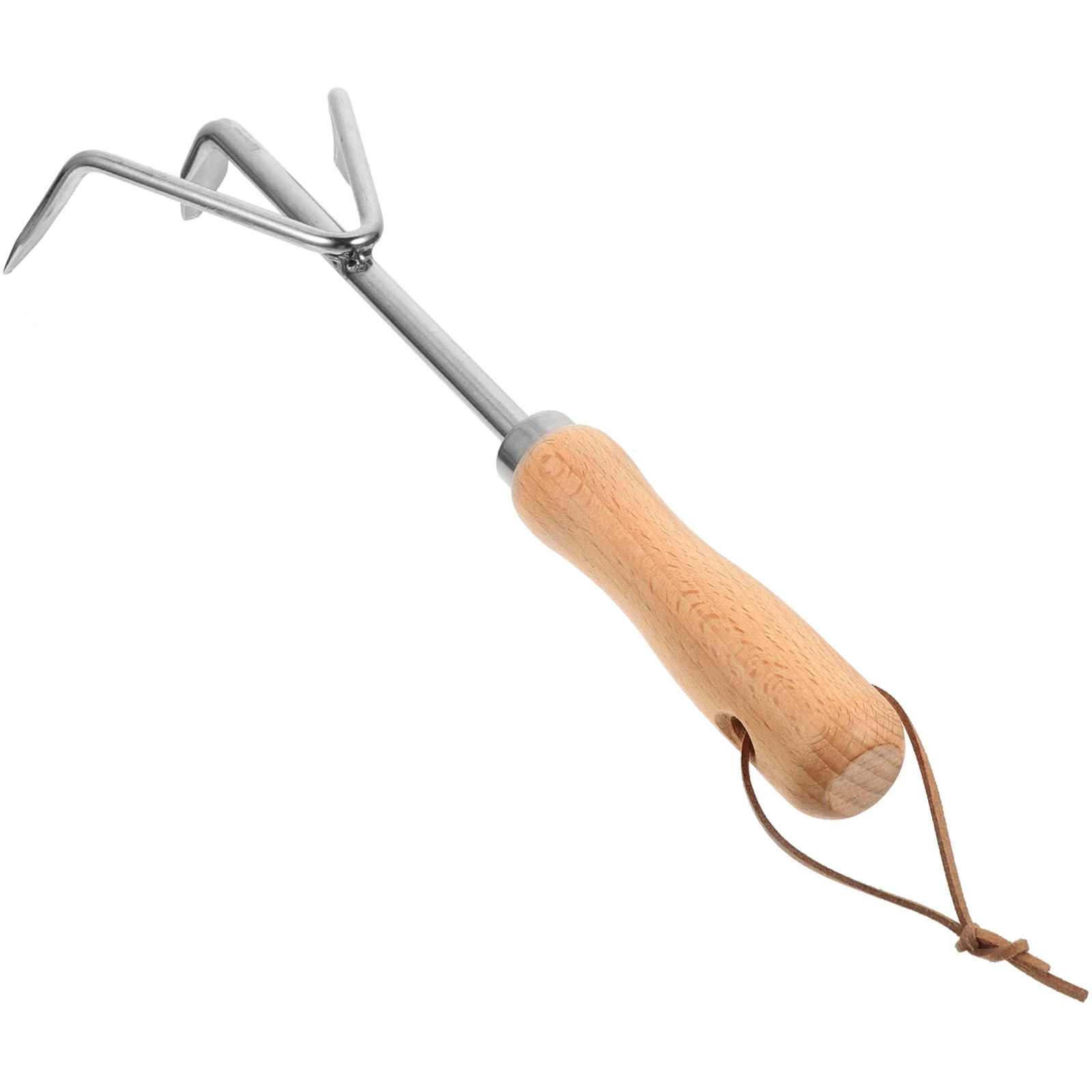 

Stainless Steel Garden Rake Planting Shovel Fork Mini Spade Durable Wood Handle Soil Loosening Weeding Gardening Potting Hand