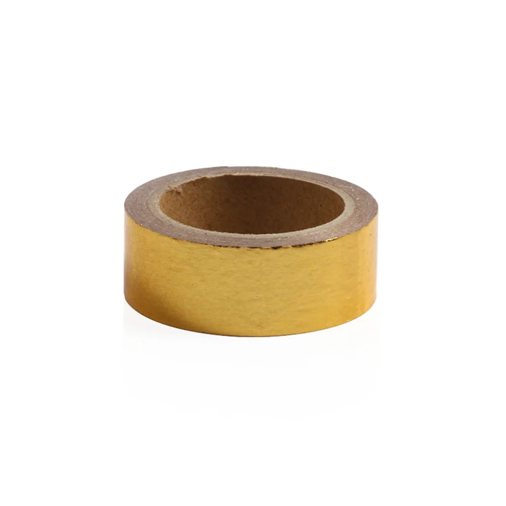 

10 Rolls Hot Stamping Washi Tape Gold Color Decorative Stationery Gift Wrapping Party Craft Decoration DIY Paper Tape