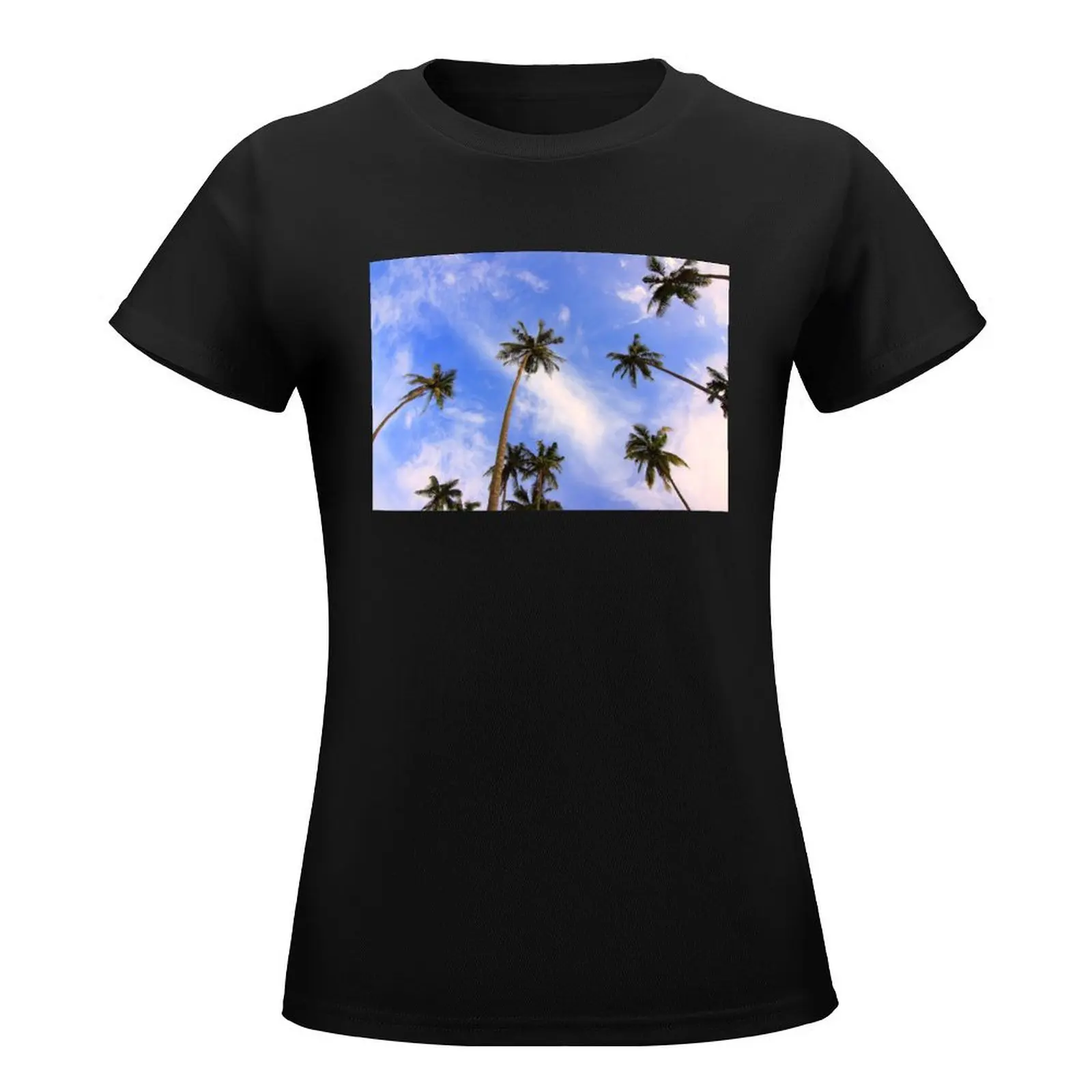 Palm Trees From Below T-Shirt plus size tops tops cropped t shirts for Women