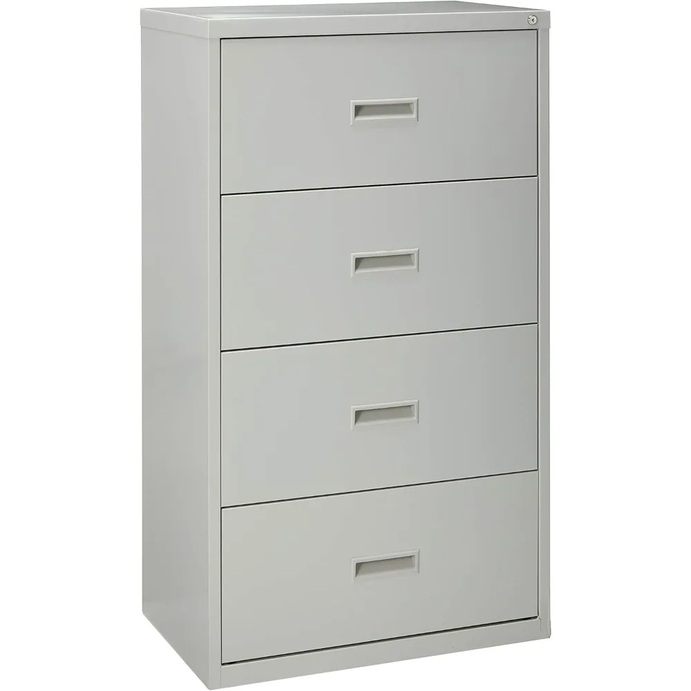 

Light Gray 4-Drawer Lateral File Cabinet, 30" x 18.625" x 52.5"