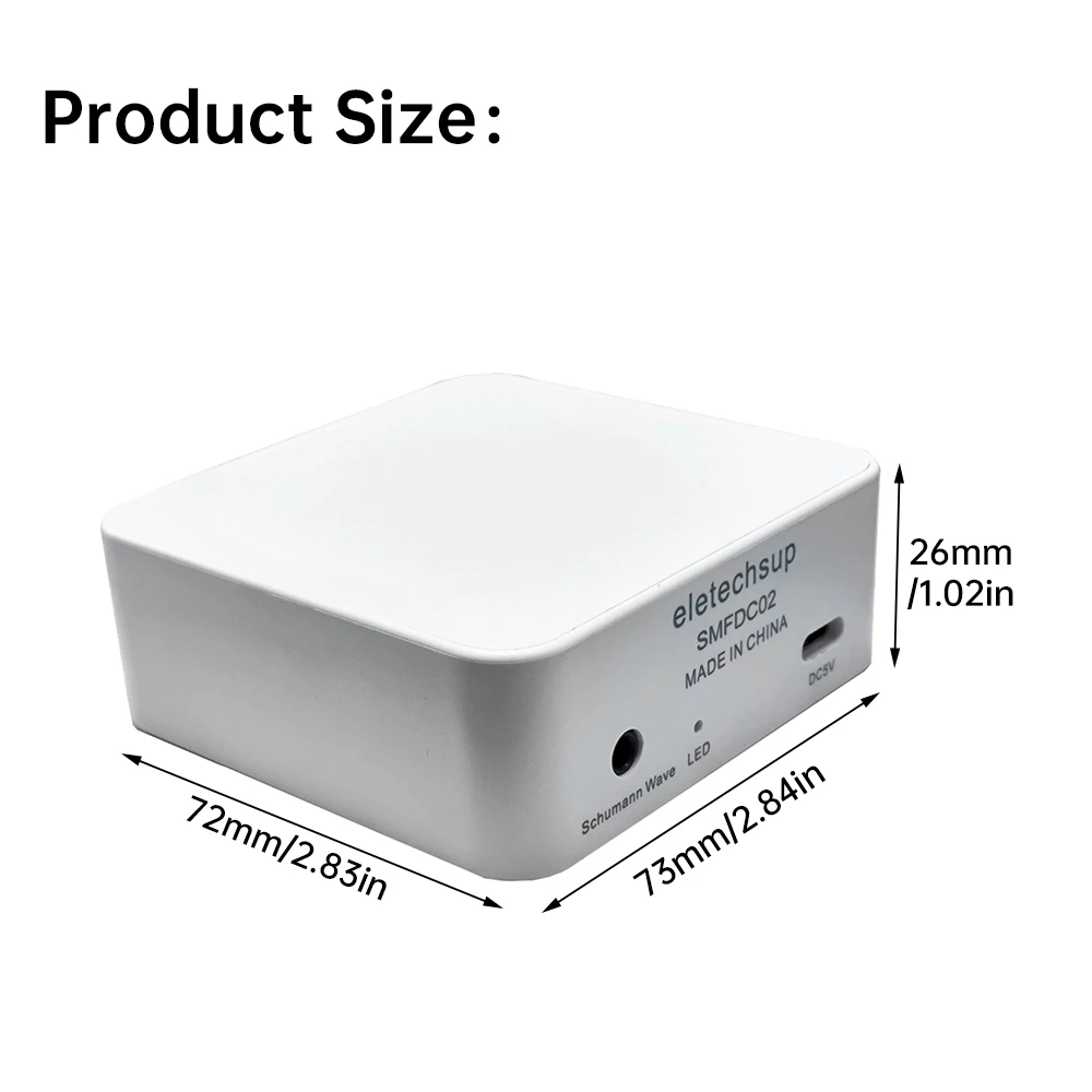 7.83Hz Schumann Wave Generator Ultra Low Frequency Pulse Generator Precise Frequency Schumann Resonator Helps Sleep Type-C