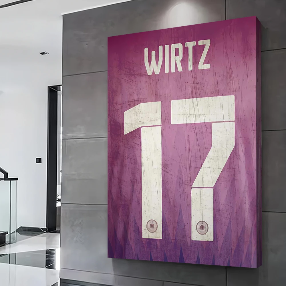 فيرتز # 17 جيرسي DFB 24 كرة القدم يطبع المشارك مخصص حائط لوح رسم الفن اللوحات الزخرفية غرفة ديكور المنزل الحديث #2