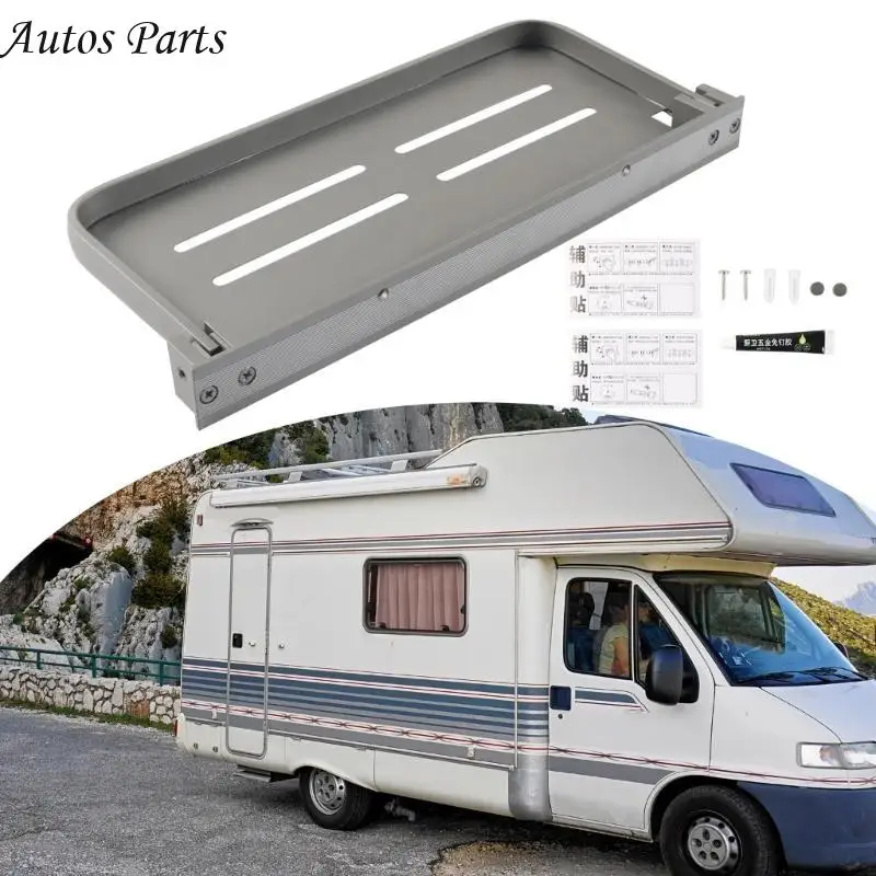 57BA أرفف توفير مساحة قابلة للطي للمنظمة الداخلية قابلة للطي أرفف الألومنيوم العائم على الرف رف رف رفس