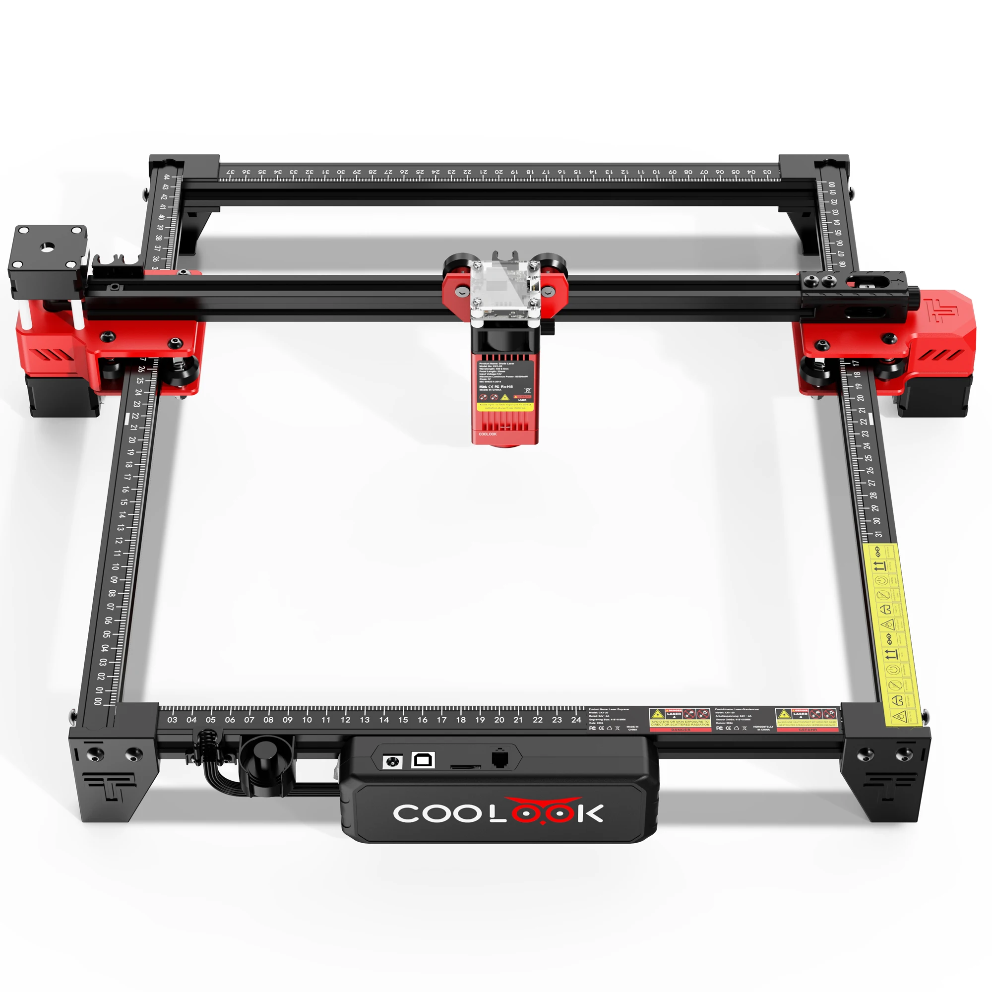 COOLOOK CK1-55 Laser Engraving Machine Metal Laser tag DIY Tools Laser Cutting Machine Marking Machine for Wood Acrylic Leather