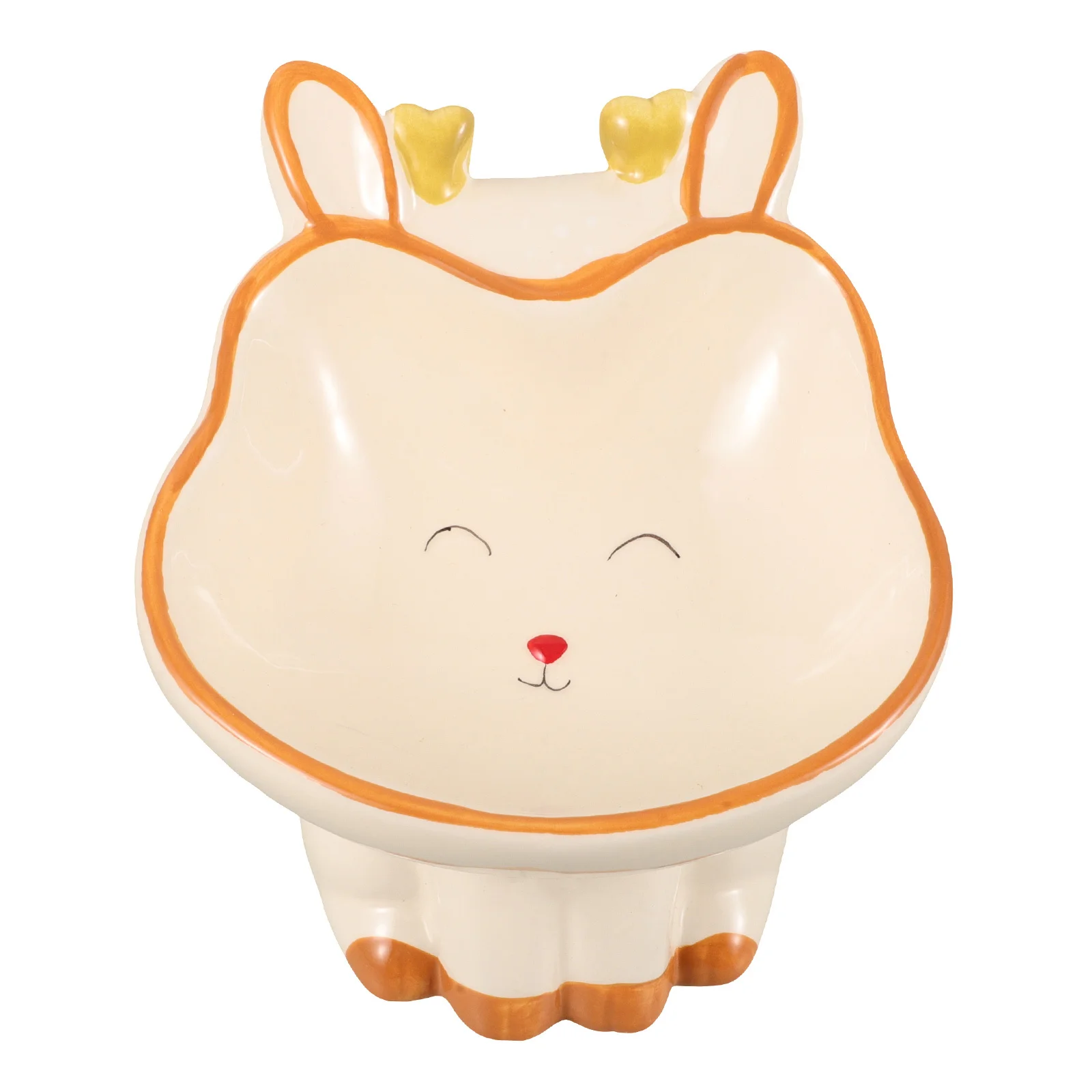 

Ceramic Cat Bowls Raised Tilted Feeding Bowl Indoor Cats Puppies Food Water with Cute Design Cat Feeding Bowls