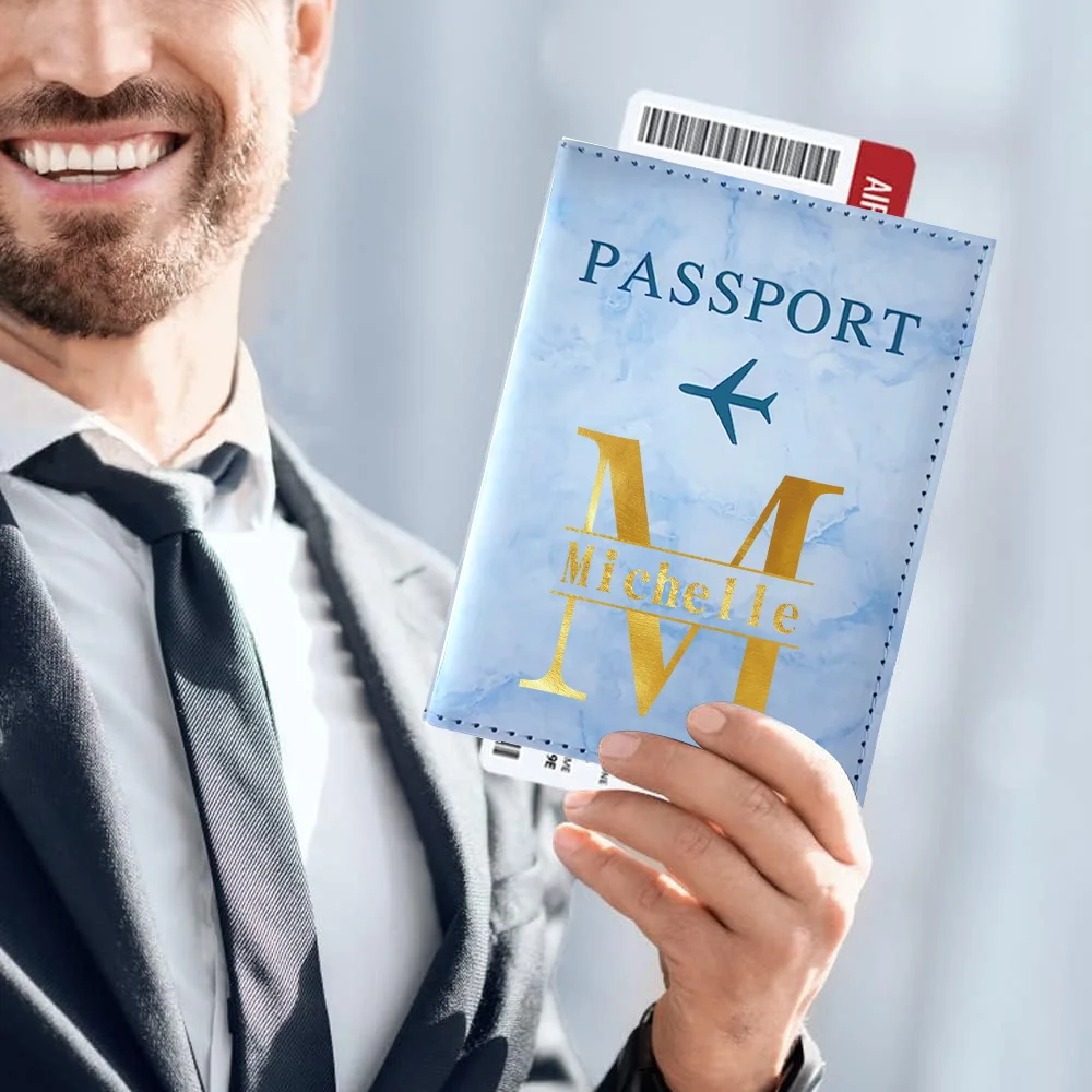 

Customizable Name Passport Holder Travel Accessories Passport Cover Unisex Synthetic Synthetic Faux Leather Passport Covers