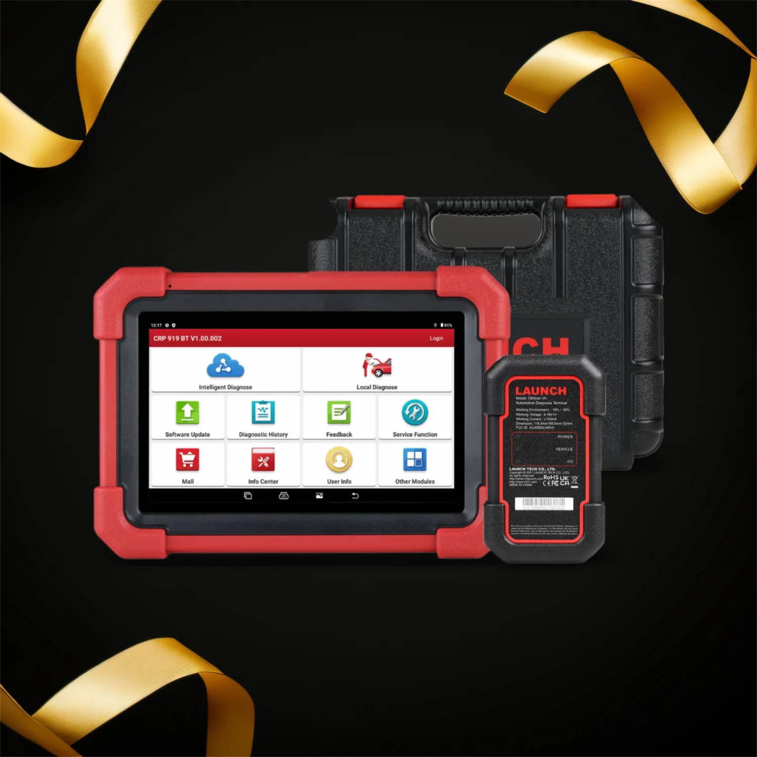 

LAUNCH CRP919X BT Car Diagnostic Tool DBScar VII OBD2 Scanner Active Test ECU Coding CANFD DOIP 31+ Reset Services
