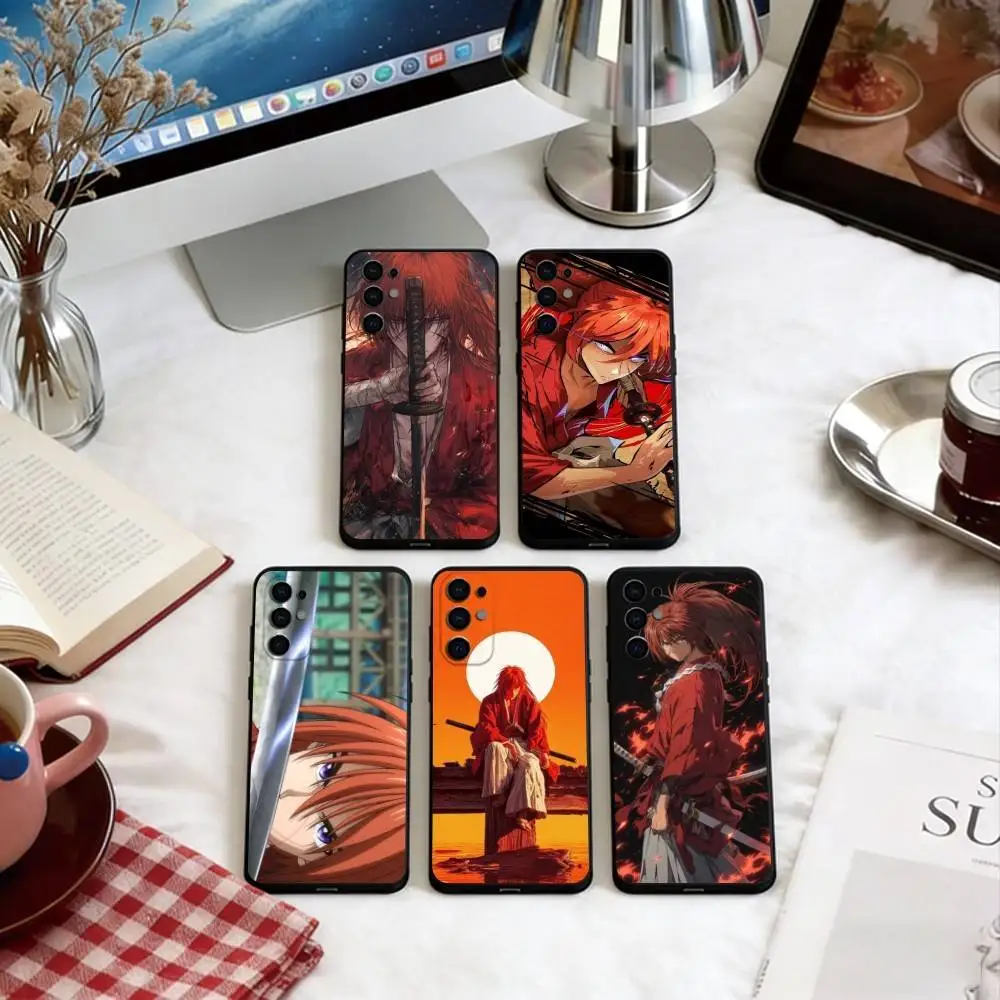 

Rurouni Kenshin Phone Case For Samsung S25,S24,S21,S22,S23,S30,Ultra,S20,Plus,Fe,Lite,Note,10,Soft Black Cover