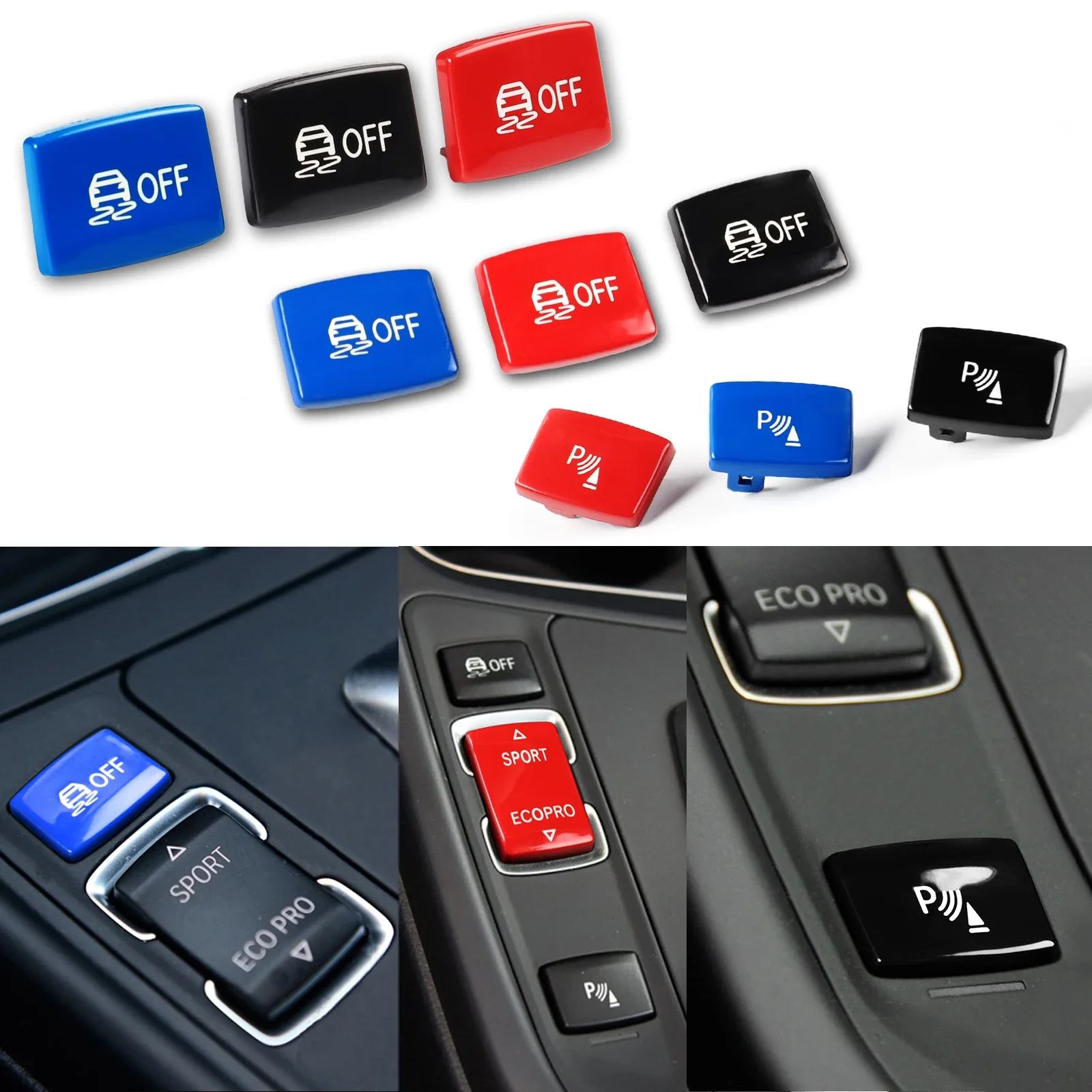 Car Console Sport ESP Antislip Radar Sensor Button Trim For BMW 1 2 3 4 Series F20 F21 F22 F23 F30 F31 F34 F35 F32 F36 2012-2019