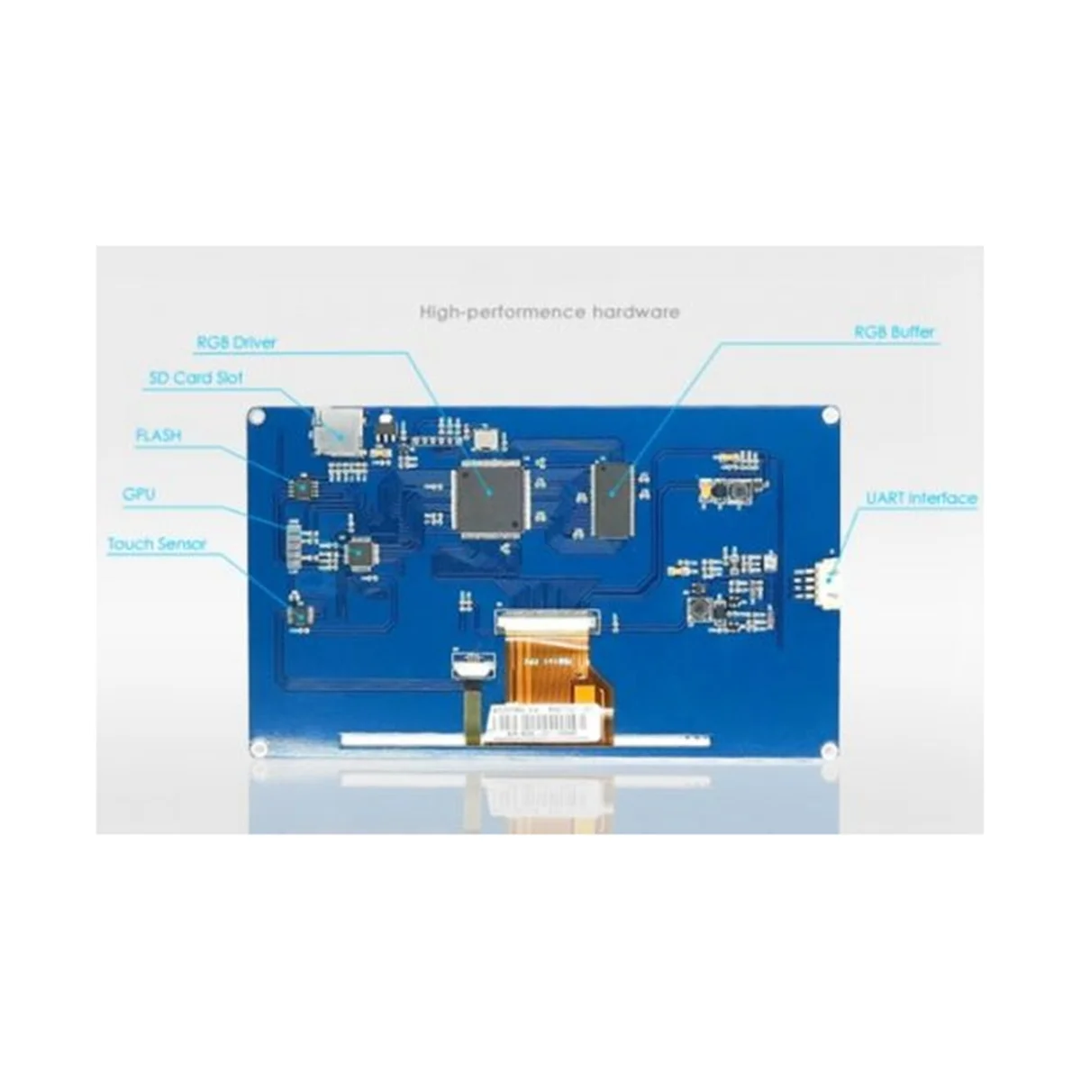 HMI LCD Touch Display NX8048T070 7-Inch Human-Machine Interface HMI Resistive Display Enhanced Series