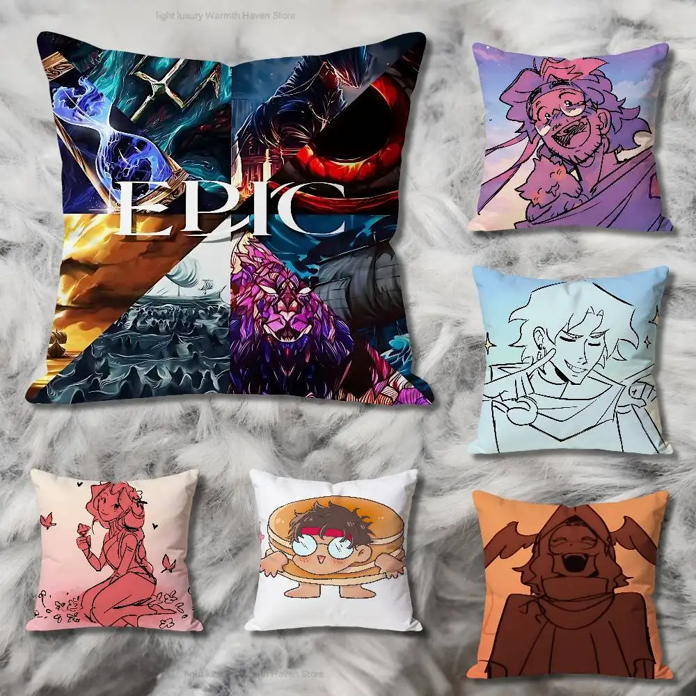 

E-Epic The Musical Anime Celebrity Merchandise All-Match Printed Pillow Case Sofa Car Office Room Decoration Protector