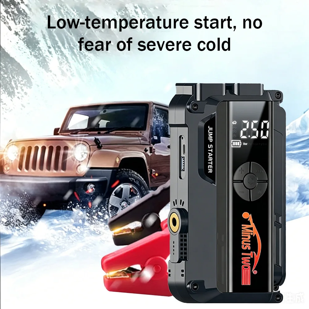 4 in 1 Jump Starter 1000A Peak with 150PSI Compressor – 12V Battery Booster Power Pack for Petrol Diesel SUV Truck