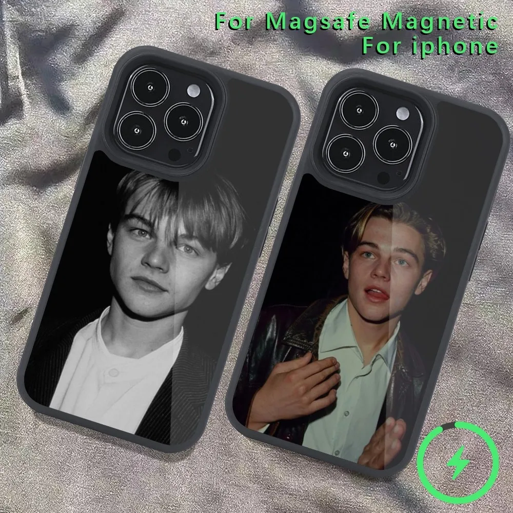 Leonardo DiCaprio Phone Case  For iPhone 14 13 12 11 15 Pro Max Magsafe Wireless Charge Plus Mini Cover