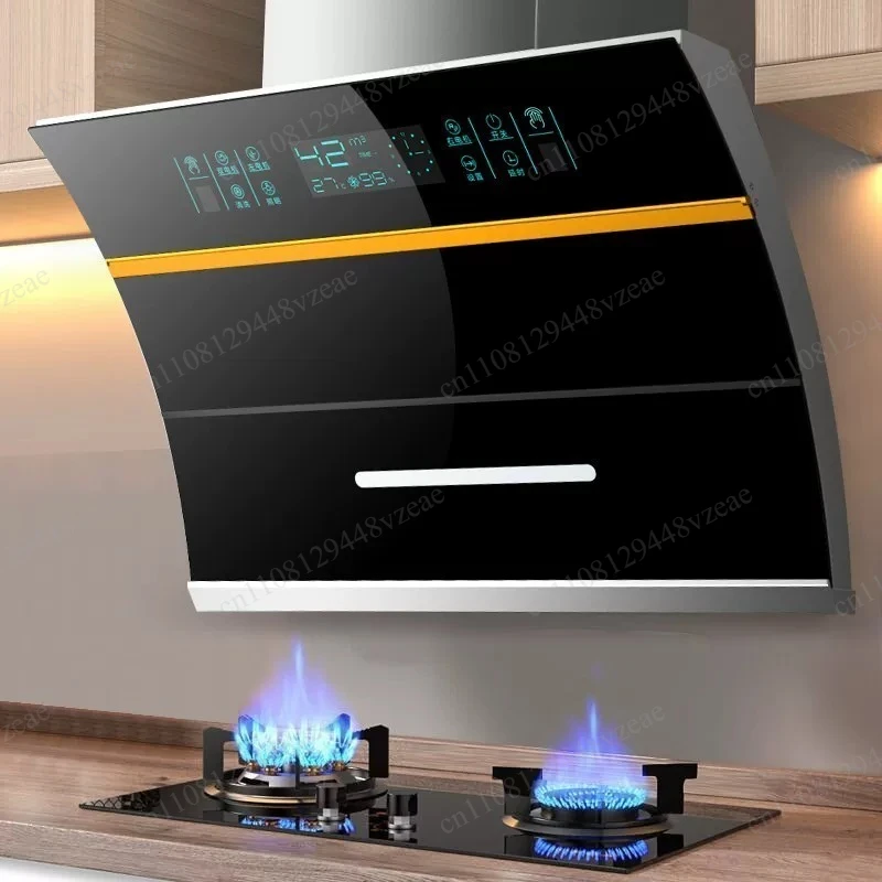 Range Hood Household Kitchen Large Suction Double Motor No Dismantling and Washing Small Wall-mounted Type