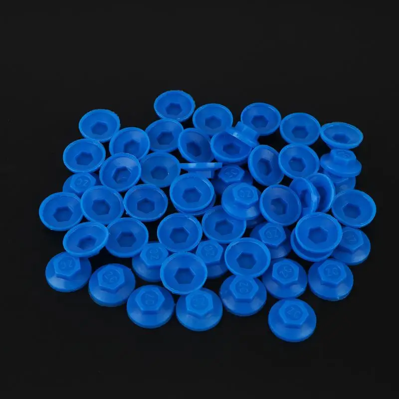 50pcs Outer Hexagonal Drill Self-tapping Screw Waterproof Cap Plastic Cap Self-drilling Screw Cap/color Steel Tile Screw Cap