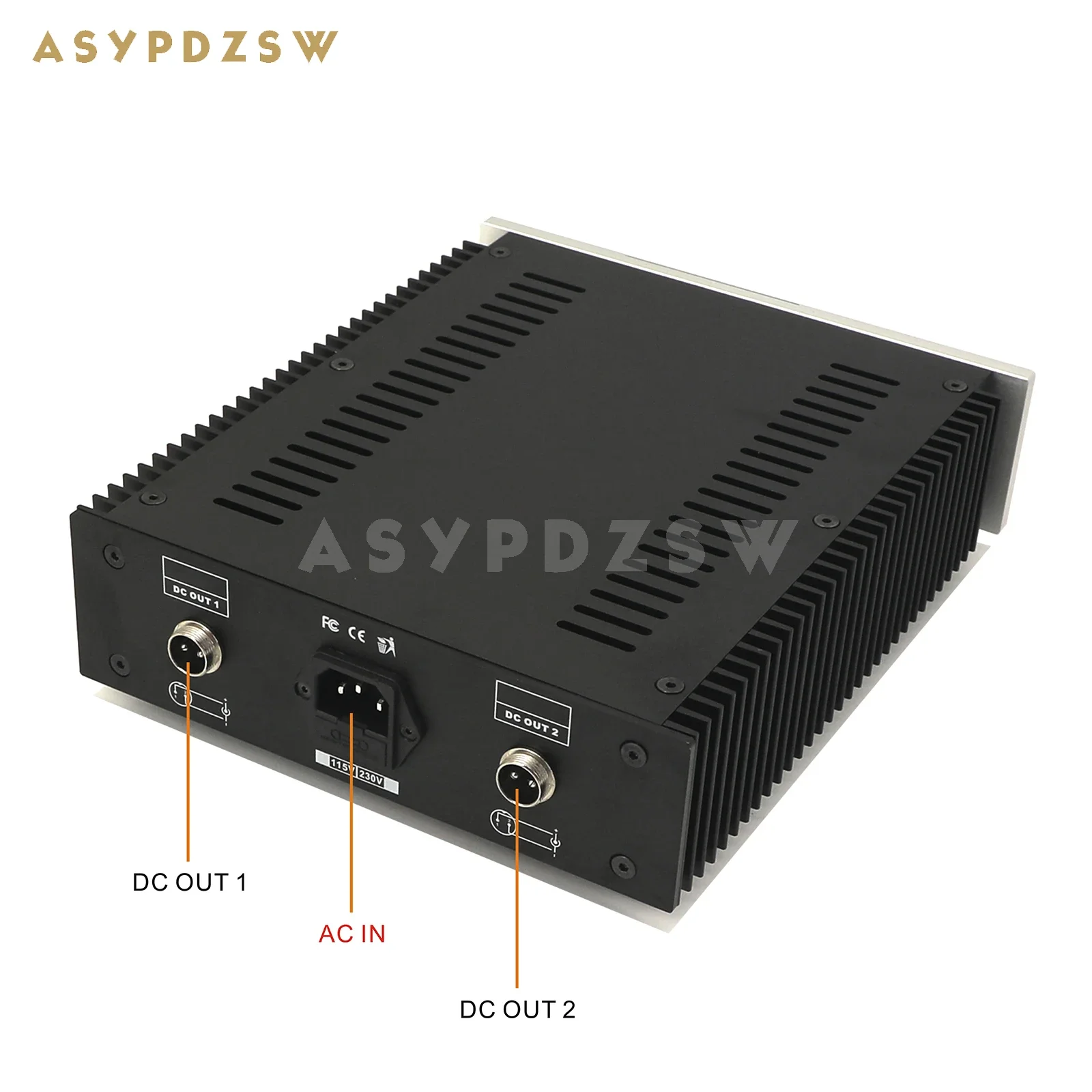 ASYPDZSW S120 60W+60W HIFI 2 Way Ultra-low noise Linear power supply DC 5---24V Optional