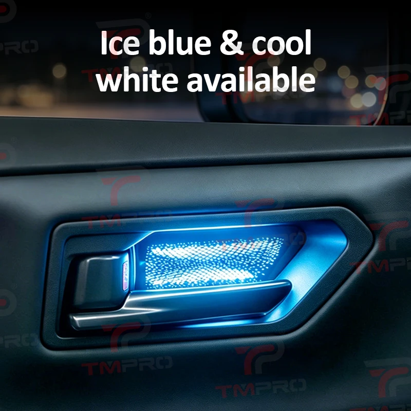 For Toyota 2025-2026 RAV4/Wildlander car interior single-color door handle ambient LED decorative lights car modification