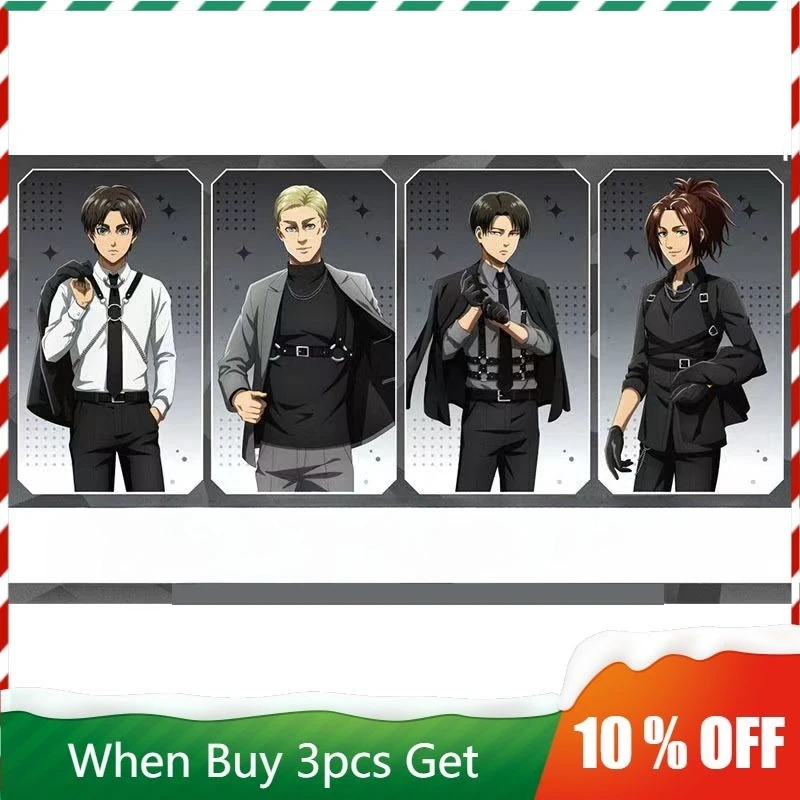 

Attacking Giants Anime Peripherals Suspenders Style Levi Figure Acrylic Stand Erwin Figurine Standing Plate Collectible Toys