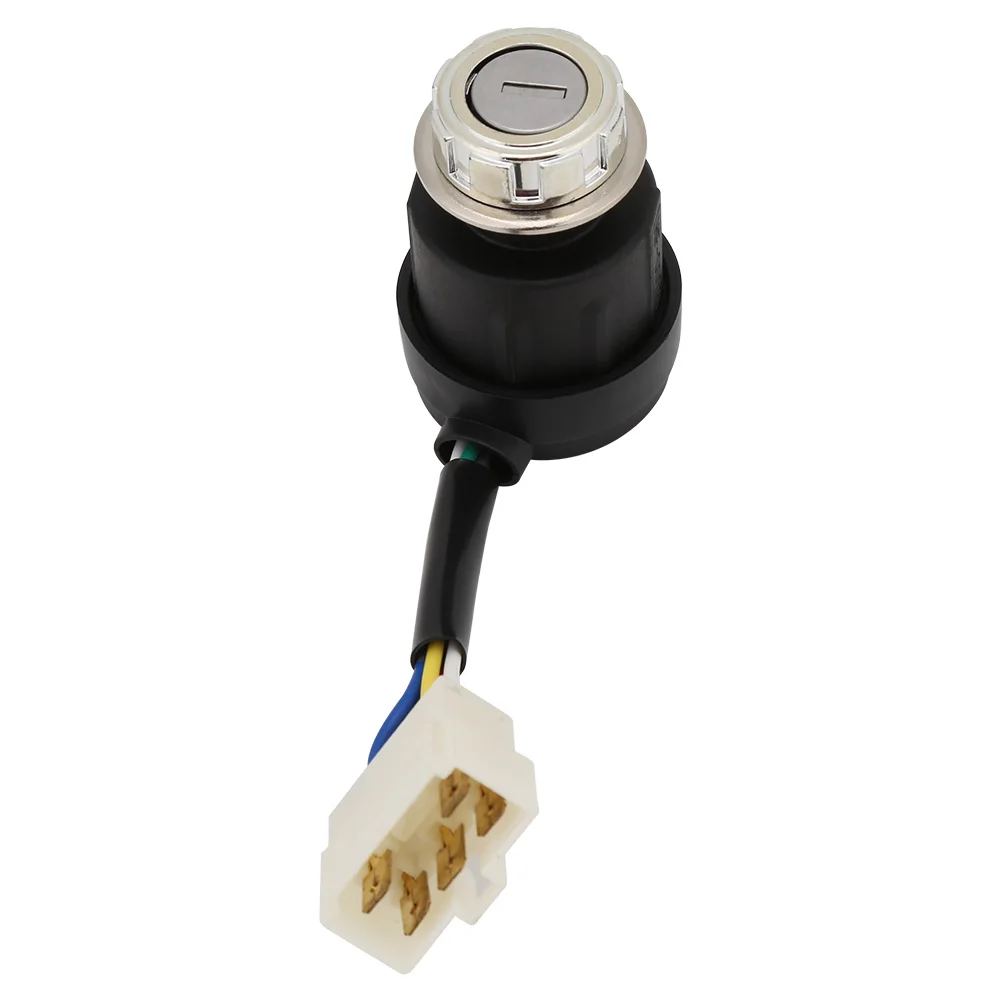5 Wires Ignition Start Key Switch for 2KW-5KW 186 Gasoline Generator Ignition Switch Key Accessories