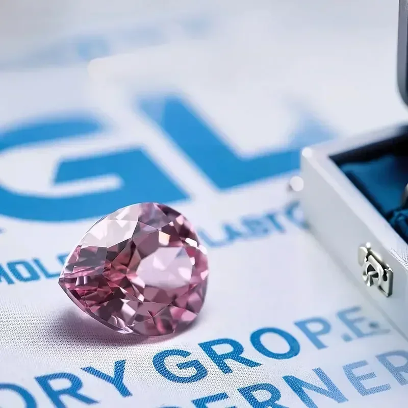 

L-Lab выращенный сапфир грушевидной формы восход солнца розовый цвет VVS1 бусины из драгоценных камней для изготовления ювелирных изделий своими руками на выбор сертификат AGL