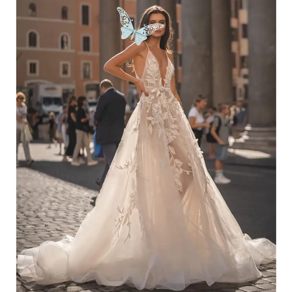 

New Pattern Vestidos De Novia Jewel Neck Lace Appliqued Bodice Satin Skirt Modest Long Sleeves Wedding Dresses Bridal Gowns 03