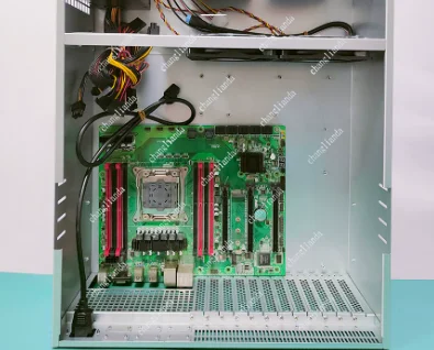 4U AI computing server chassis, multi-GPU graphics card supports dual-channel main board
