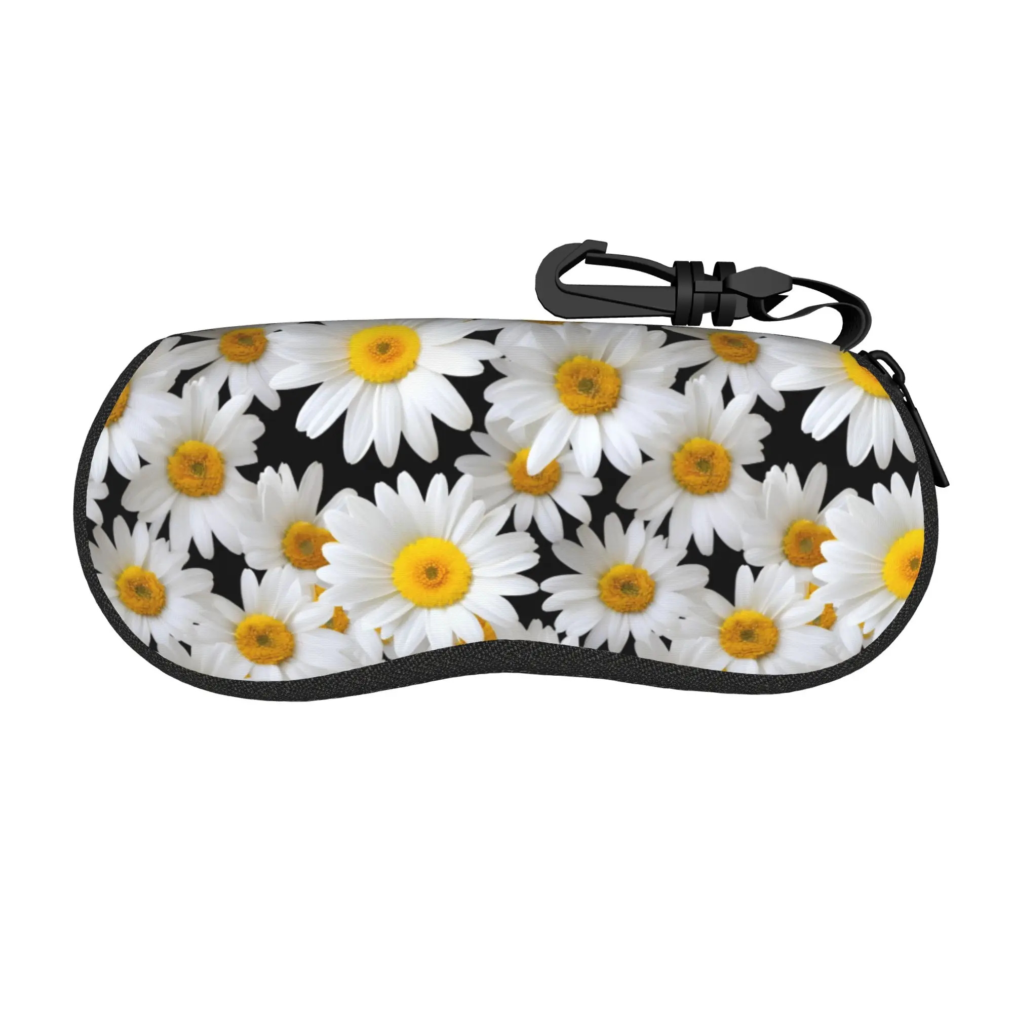 Kawaii Cartoon Glasses Case Daisy flower Merchandise  Accessories  Eyewear Box Cartoon Eyewear Container