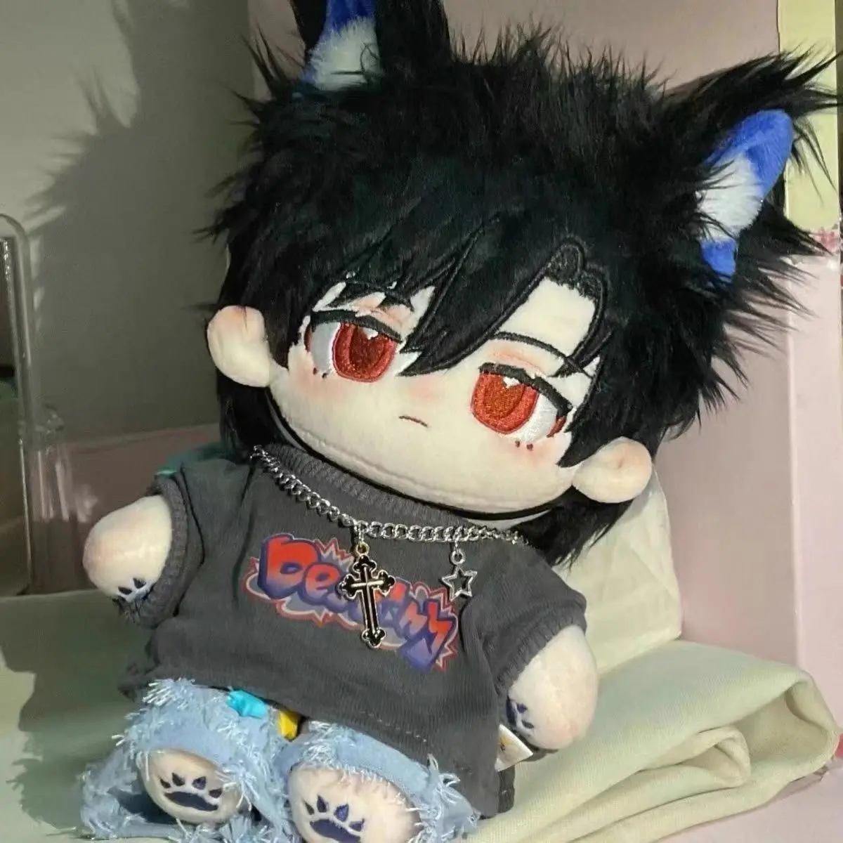 ヴィラ・ムーンシャドウ・エイアー 20cm ぬいぐるみ かわいい男の子 ドレスアップ コットン人形 ロールプレイ人形 おもちゃ ボディ コスプレ キッズギフト キュートなクリスマス