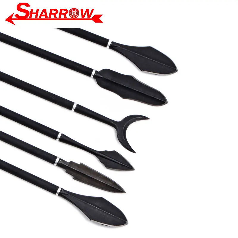 10pcs Archery Traditional Broadheads Blade Arrowheads Screw Tips Bow Hunting Target Shooting Accessories