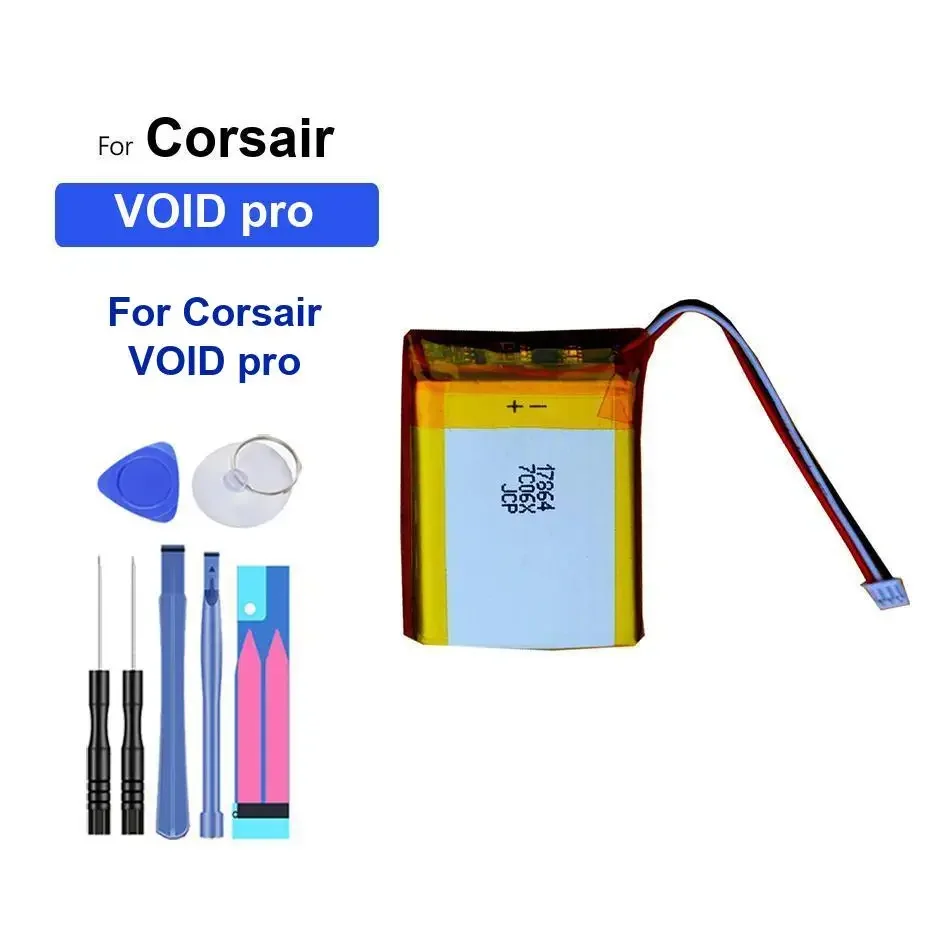 

Высококачественный аккумулятор для наушников Corsair VOID pro VOID pro 1800 мАч