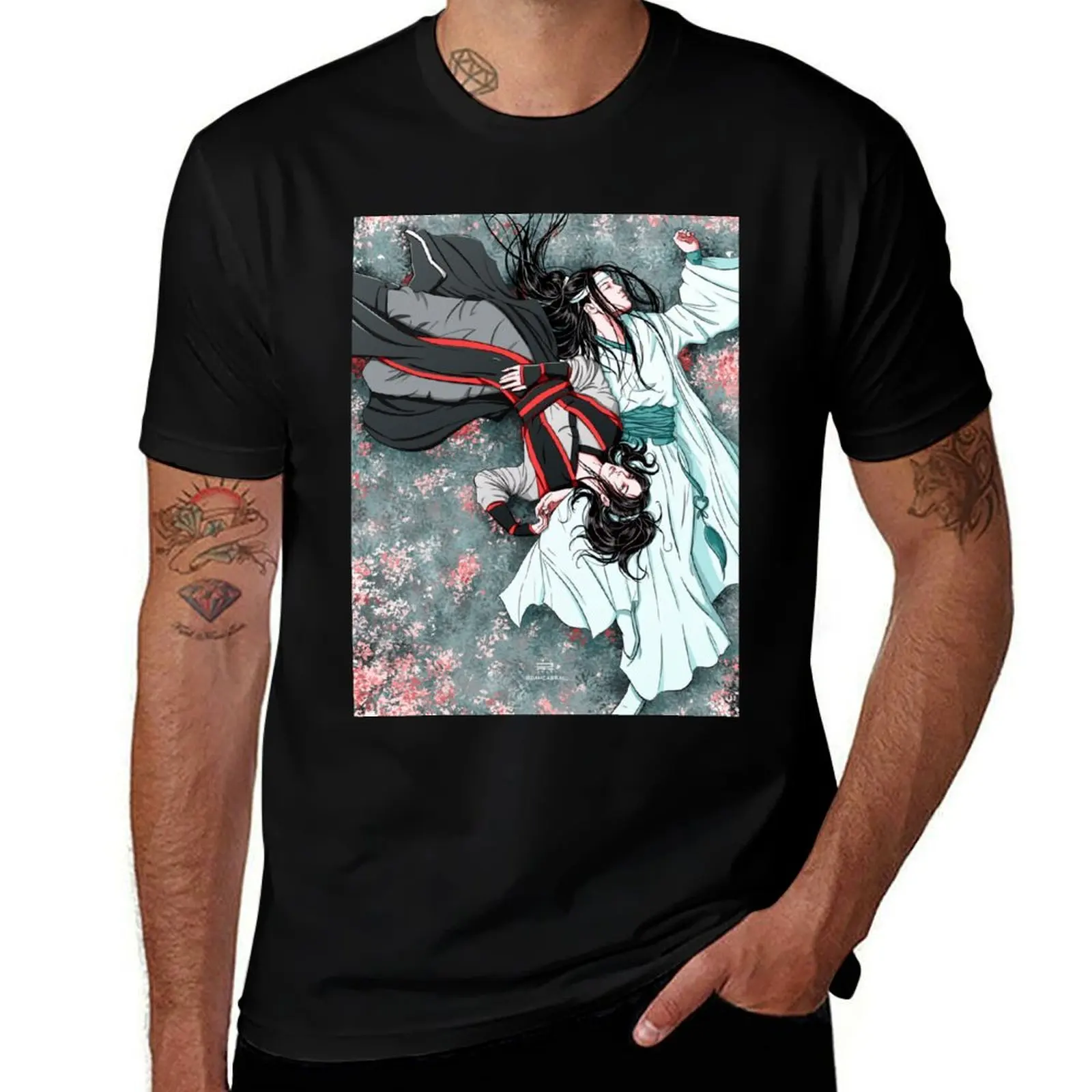 

WangXian MDZS T-Shirt Simple Line Art Print Tee