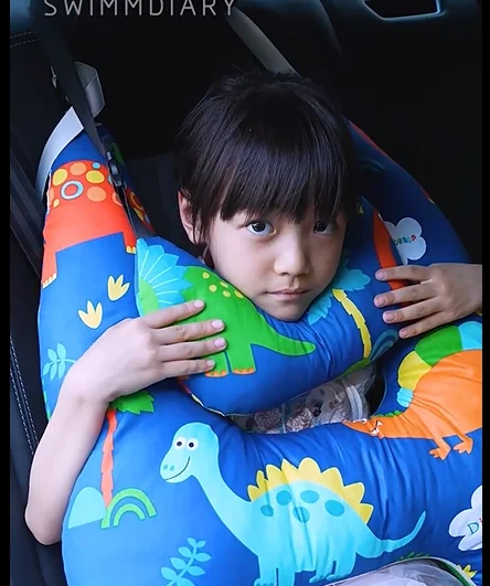 1PC Car Pillow for Adults & Kids Breathable Cotton Washable Travel Neck Pillow Cushion Support for Sleeping Baby Seat Headrest