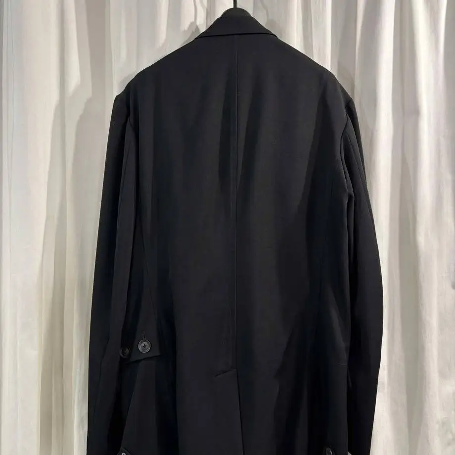 TOP-YAMAMOTO ® Dark Style Double-Police Jacket - Loose Fit Design for Men and Women, With a Unique and Unconventional Look