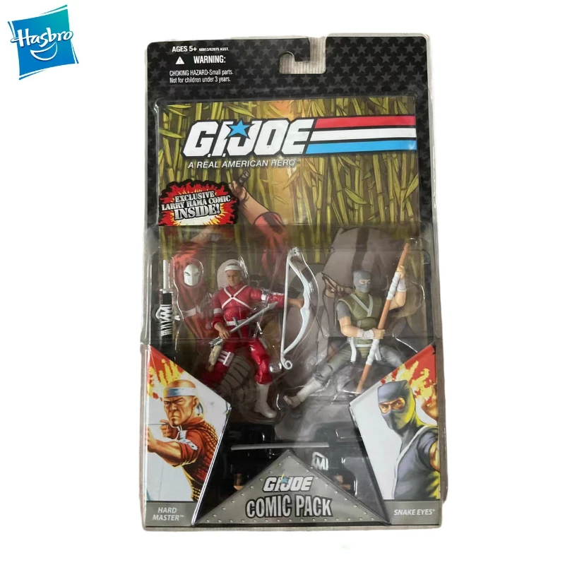 

New Original Hasbro G.I. Joe Classified Series A REAL AMERICAN HERO COMIC PACK HARO MASTER & SNAKE EYES Action Figure Model