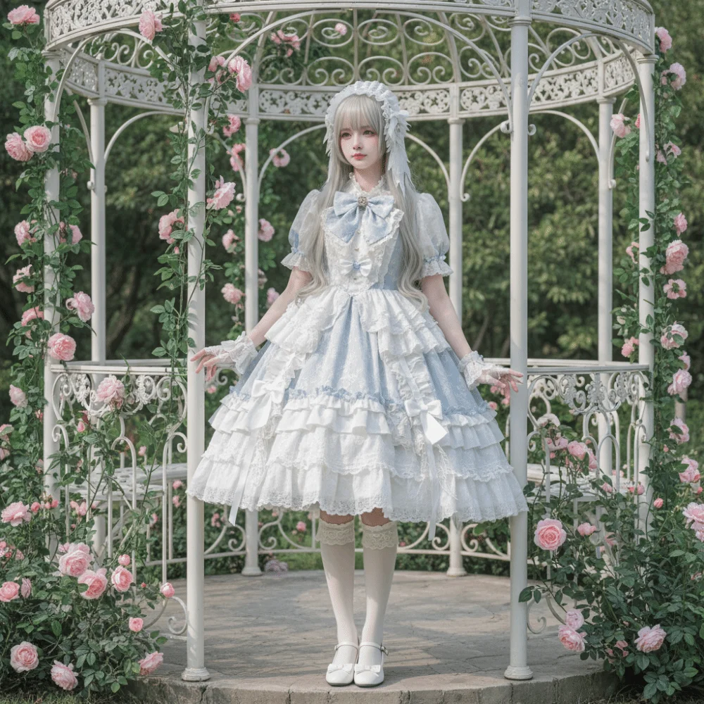 

Милая повязка на голову в стиле Лолита с крыльями и кружевом, Y2K, с заклепками, для косплея, кавайная, с лентами и рюшами, повседневная