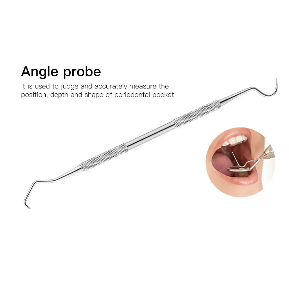 Ensemble d'outils de dentition en acier inoxydable, instruments de dentiste, pince à épiler, détartreur de faucille, livres de dents de tartre miroir, 5 pièces