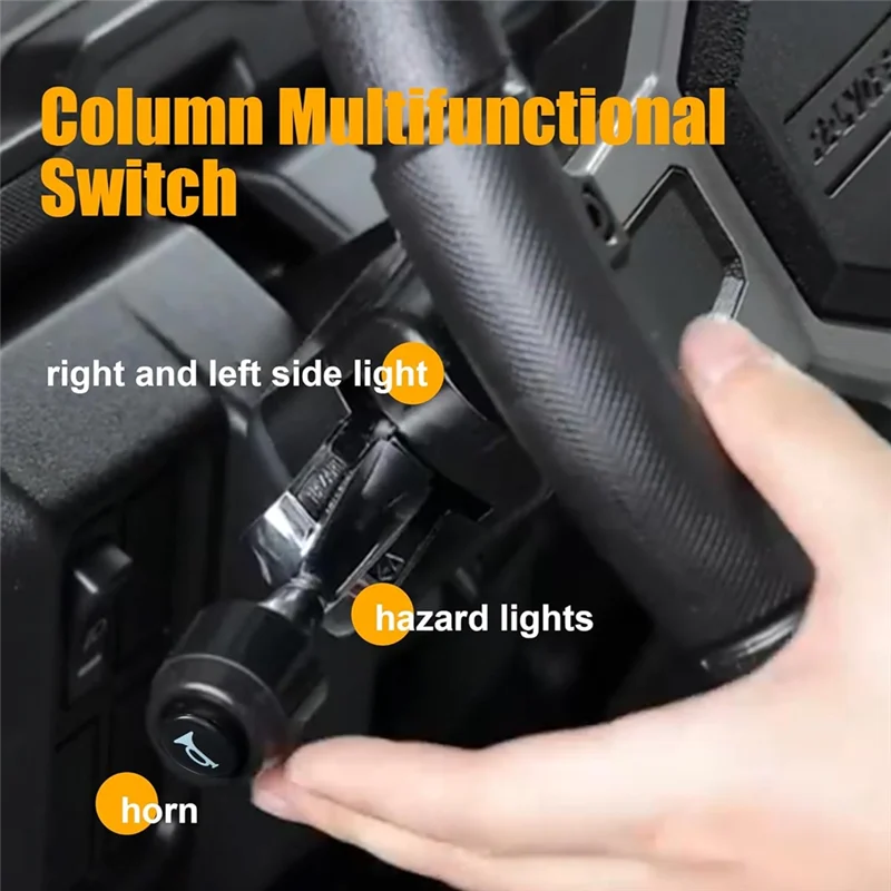 مجموعة إشارة الانعطاف UTV العالمية الجديدة مع مفتاح بدوره العمود لـ Polaris، Pioneer، Talon، Can-Am، Kawasaki، Arctic Cat
