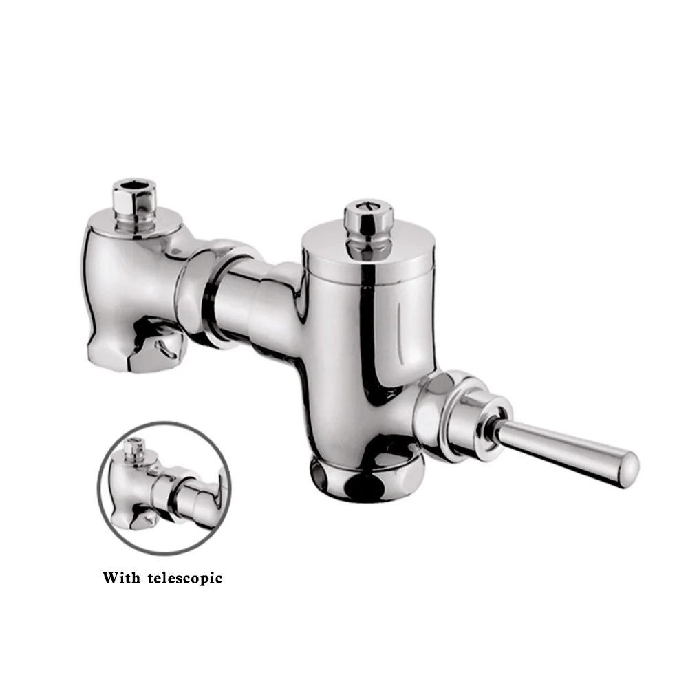 

The newly designed easy-to-install brass silver WC toilet flush valve is fast and efficient
