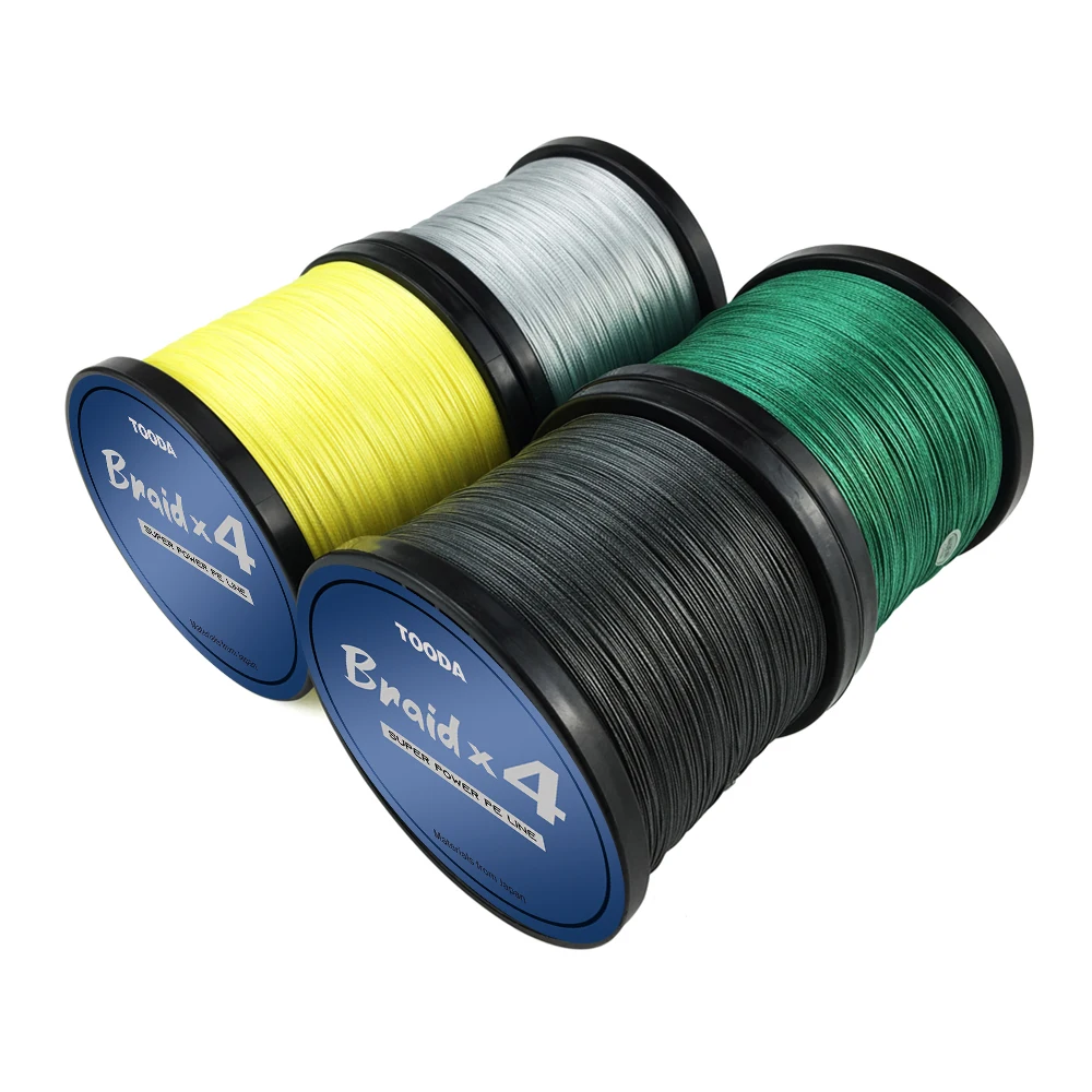 2022 New TOODA 500M 547Yds 4 Strands Braided Fishing Line Multicolors PE Line Strength Japanese Braided Wire Accessories