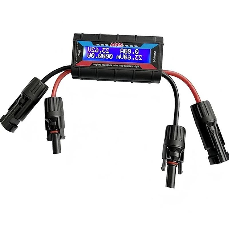 RABIT AS59~ For Accurate Voltage And Current Testing 200A Digital Watt Meter Solar Panel Power Analyzer 4.8-60V