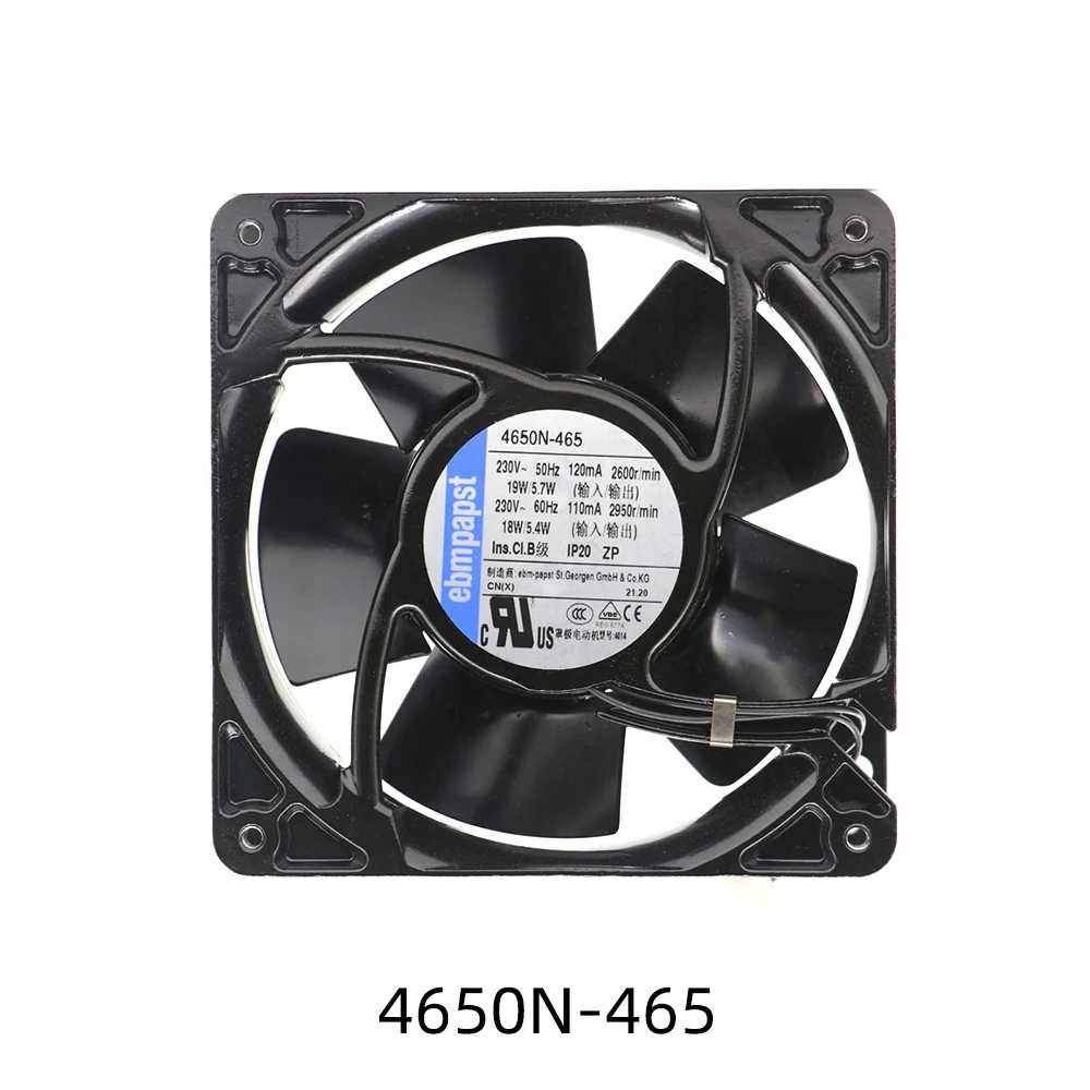 

4650N-465 SK3323.107 12038 120*120*38mm 18W 2680rpm Rittal Cabinet Refrigerator Axial Panel Cooling Fan For Heater