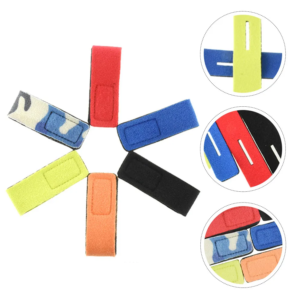 

6 шт. ремней для переноски удочек: практичный аксессуар для предотвращения спутывания и удобной транспортировки рыболовных принадлежностей