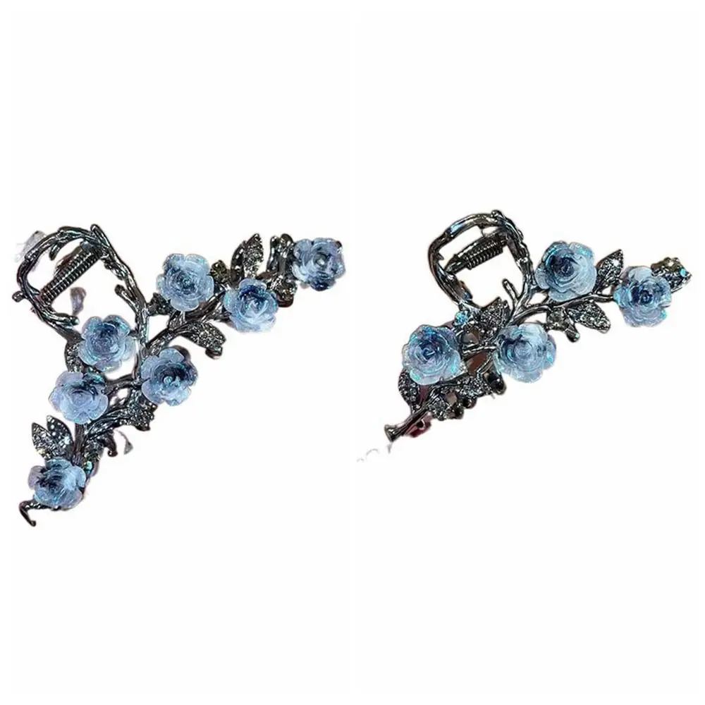 Bloem Camellia Haarklauw Paardenstaart Houder Haar Accessoires Grote Haai Clip Hoofdtooi Koreaanse Stijl Metalen Krab Clip Meisjes