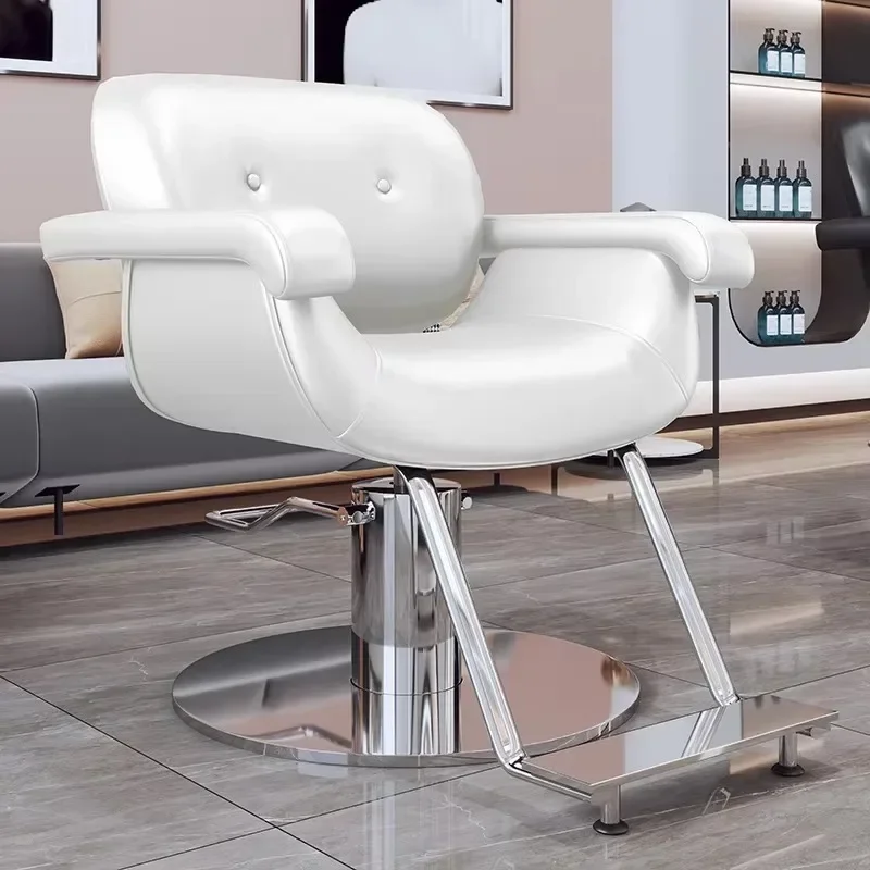 Chaise de barbier esthétique à la mode beauté luxe Design moderne chaise de barbier confortable Simple Silla Barberia meubles commerciaux