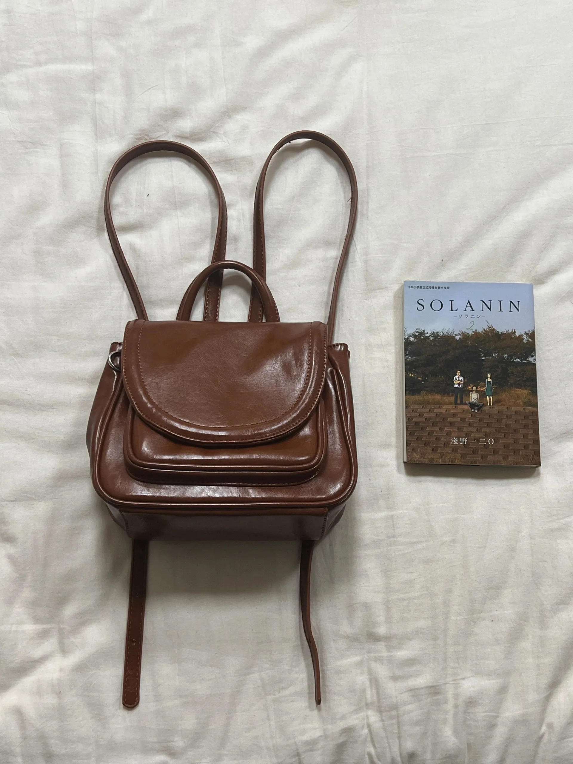 

Korean Sle Retro Small Bapa Women's College Faion Bag 2025 New Autumn Winter Versatile Handbag PU Leather