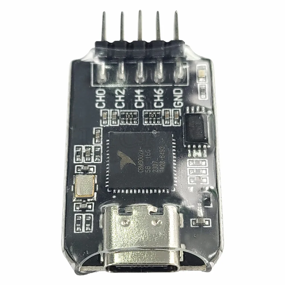 MINI Logic Analyzer Module for Linux Win7/10 Microcontroller ARM FPGA Debugging Tool 16-24MHz Sampling 8 Channels USB TYPE-C