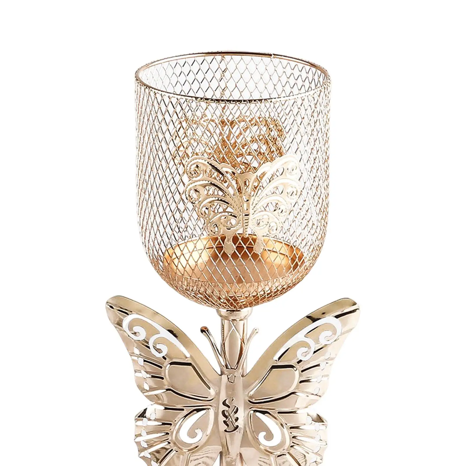 Portacandele Tealight Candelabro Capodanno Candelabrum Candeliere in metallo