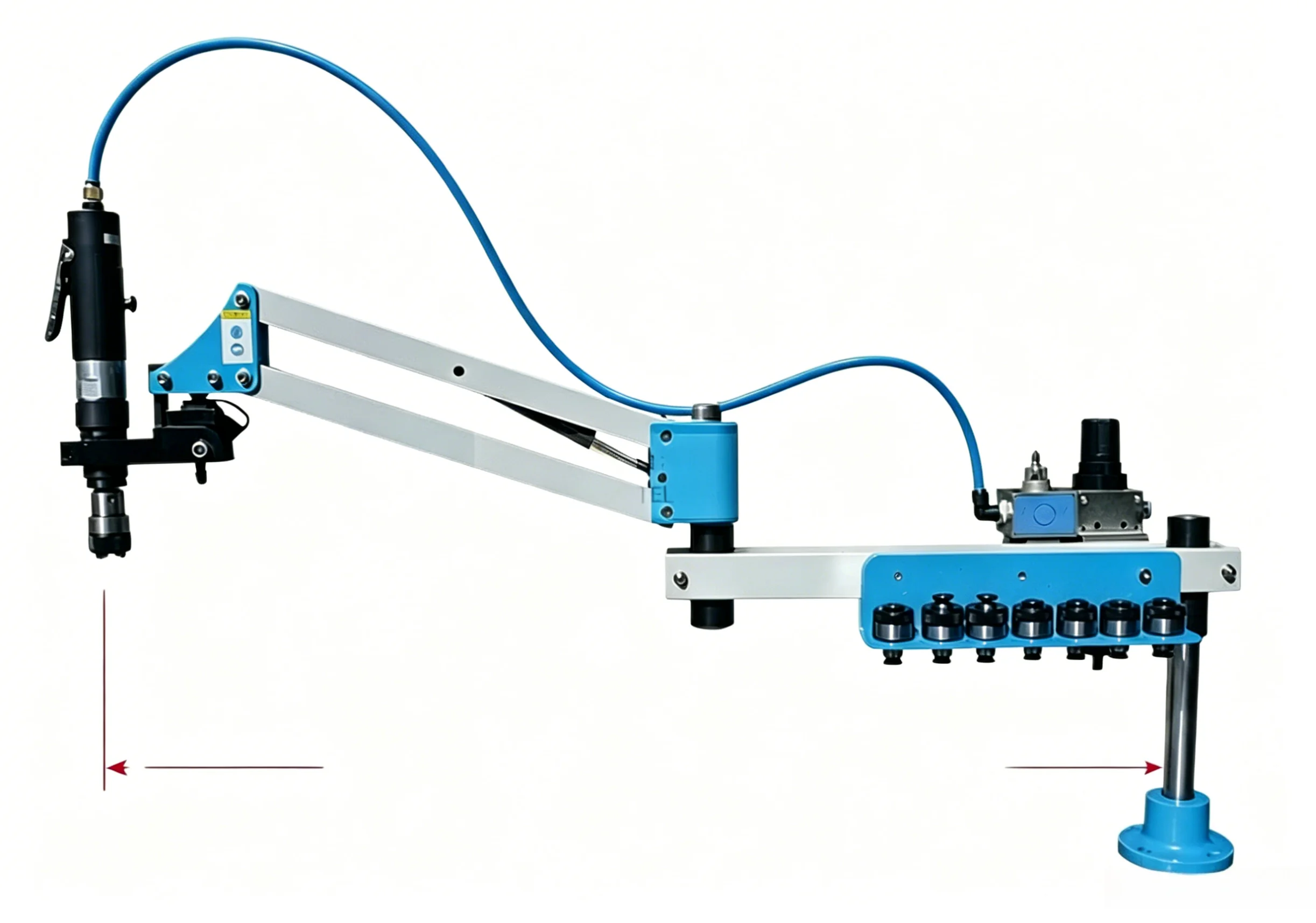 m3-m12/m3-m16 pneumatic tapping machine/tapping machine with torque chuck free shipping